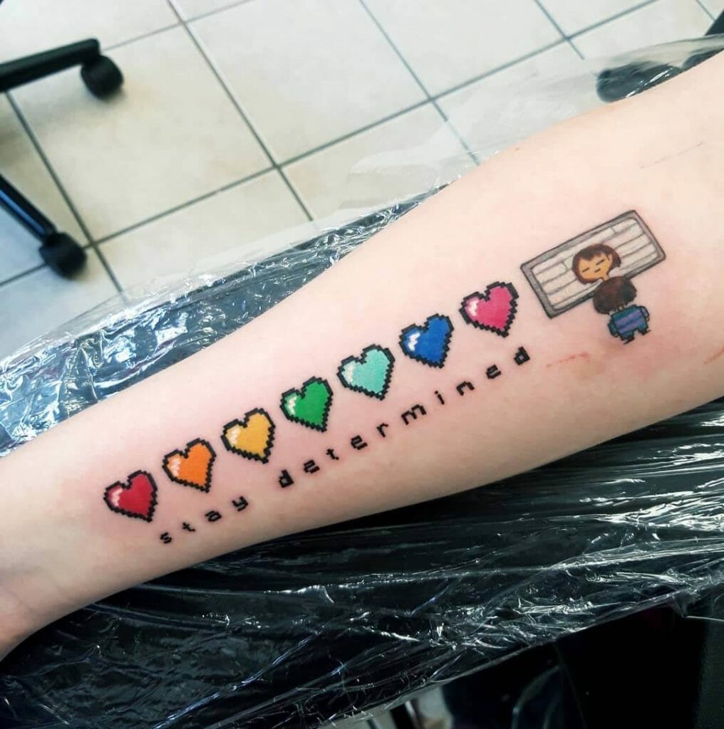 Stay Determined Undertale Tattoo