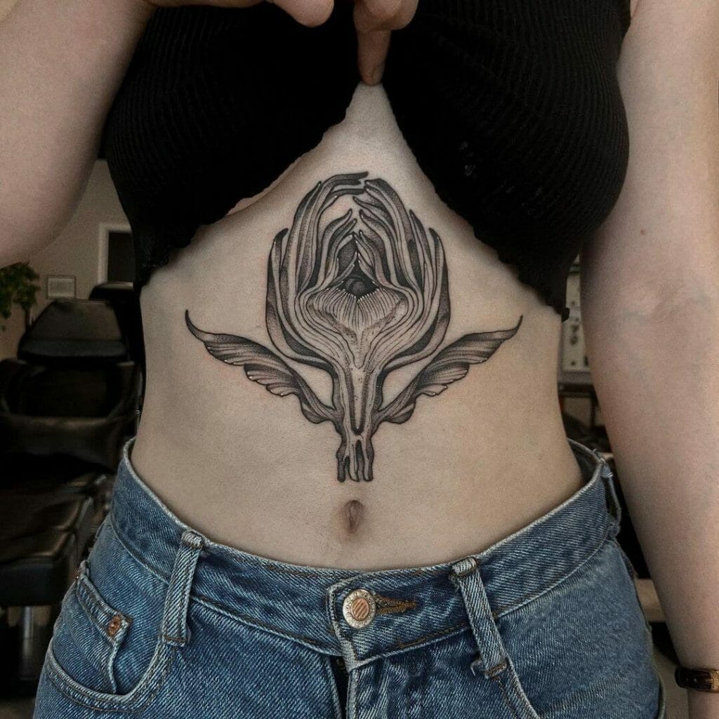 Awesome Belly  Stomach Tattoo Designs Specially for Girls  Steemit