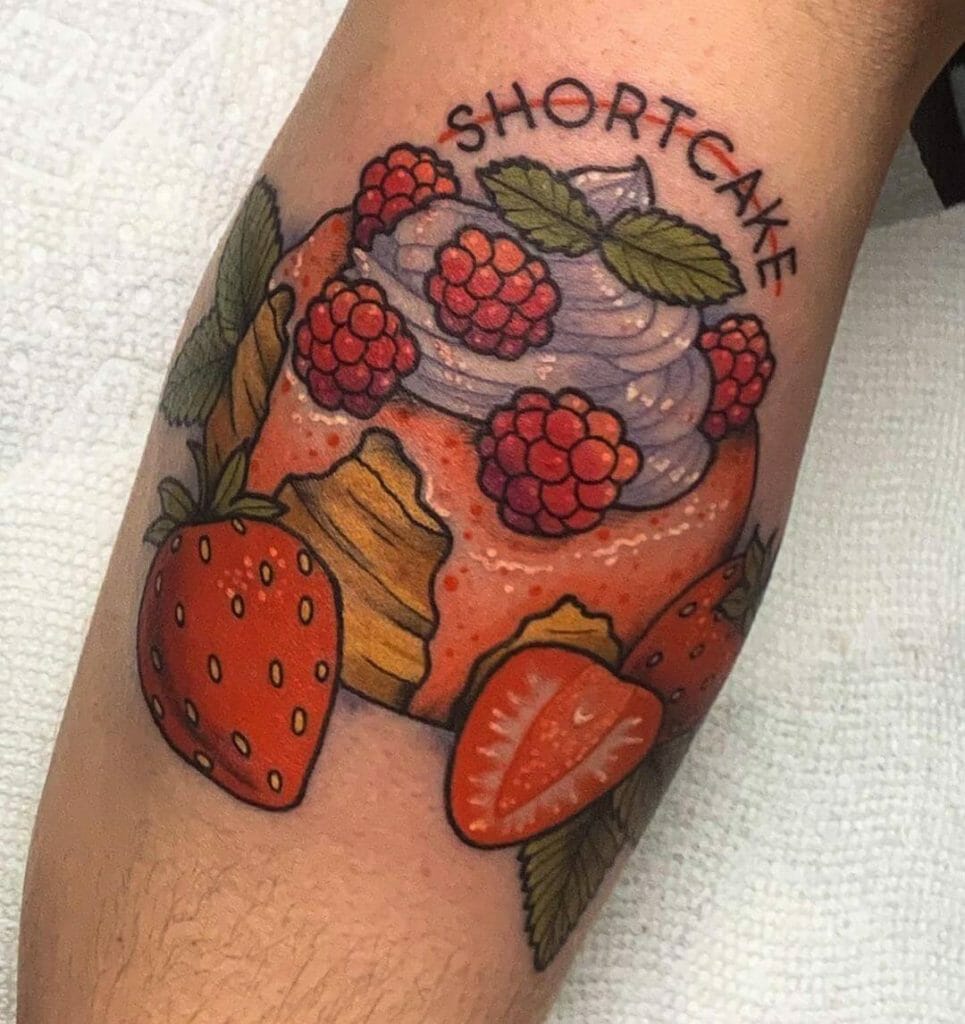 Strawberry Cupcake Tattoo