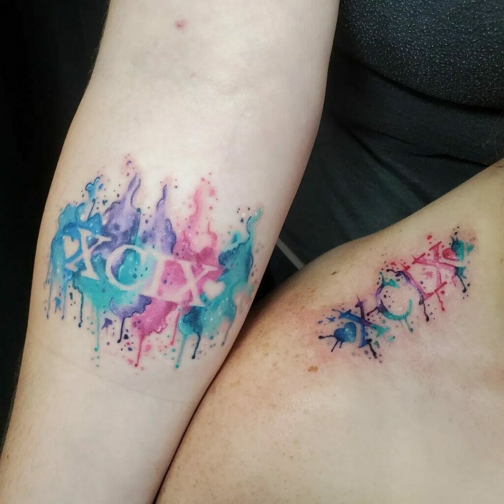 Stunning Designs For Colourful Negative Space Tattoos