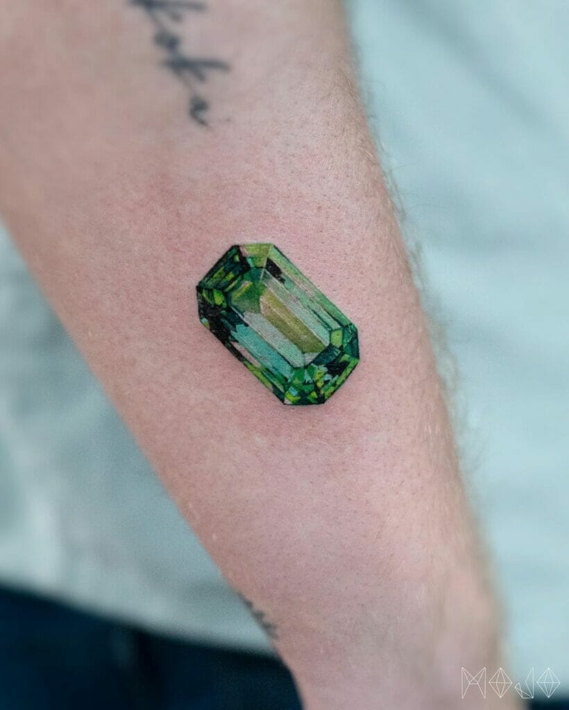 Stunning Emerald Gem Tattoos