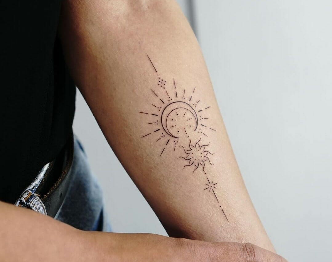 101 Best Sun And Moon Tattoo Ideas You Have To See To Believe! - Outsons