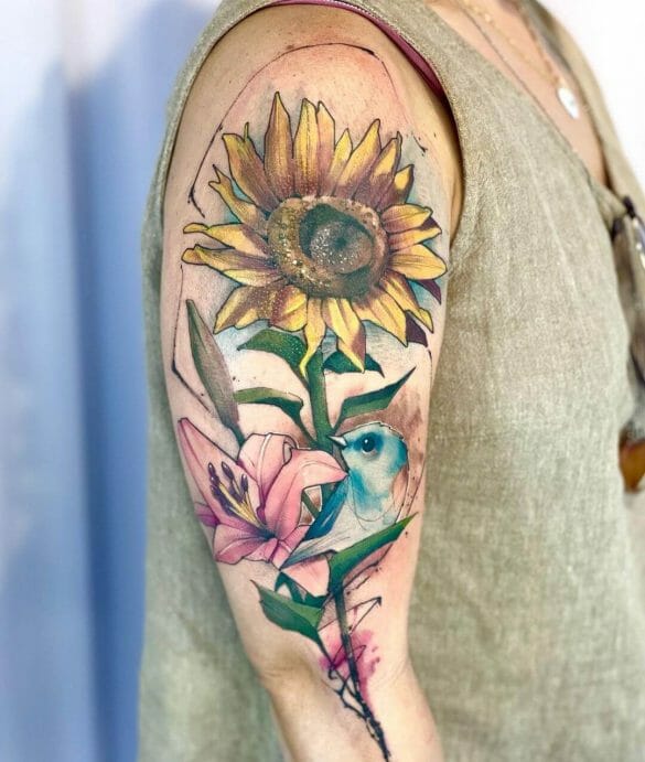 101 Amazing Sunflower Tattoos For 2024!