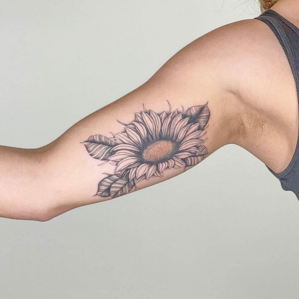 Sunflower Tattoo Birthmark Cover-Up