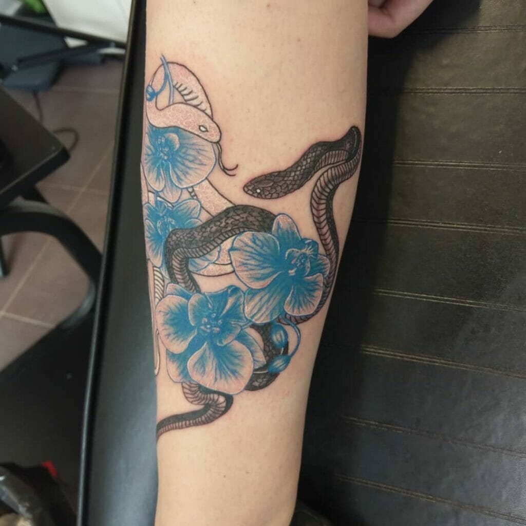 Symbolic Orchid Tattoo