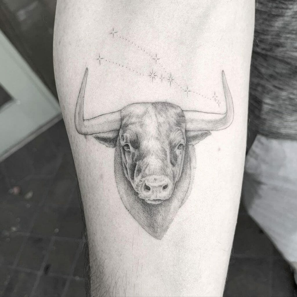 Taurus Bull x Constellation Tattoo