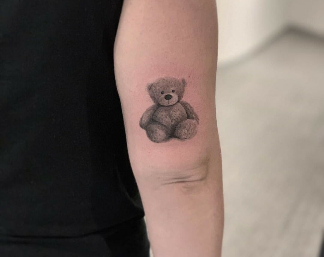 12+ Small Teddy Bear Tattoo Ideas | PetPress | Teddy bear tattoos, Bear  tattoos, Bear tattoo designs