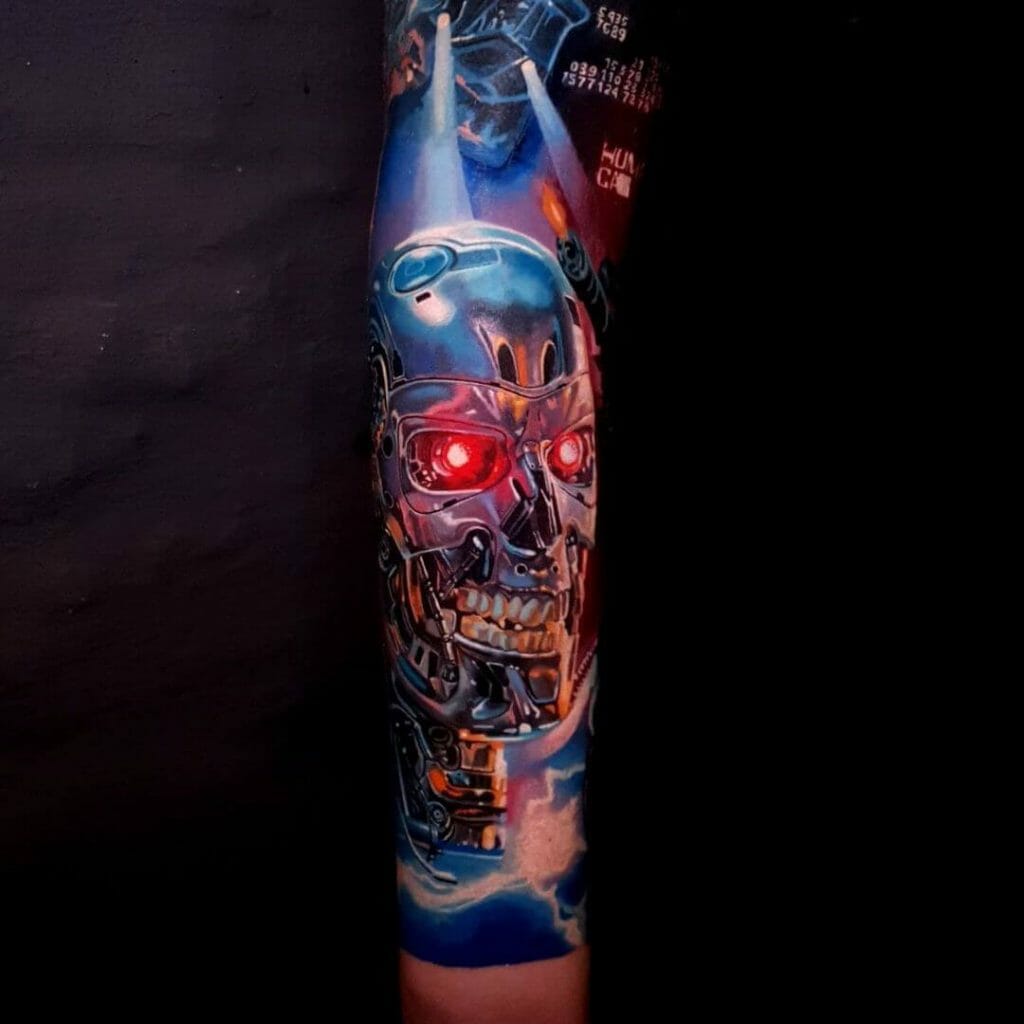 Terminator Tattoos For Sleeve