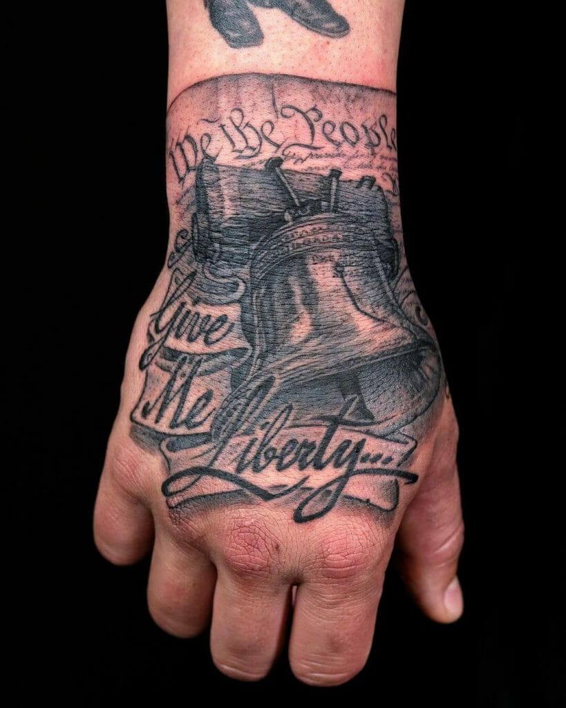 The American History Sleeve Tattoo.