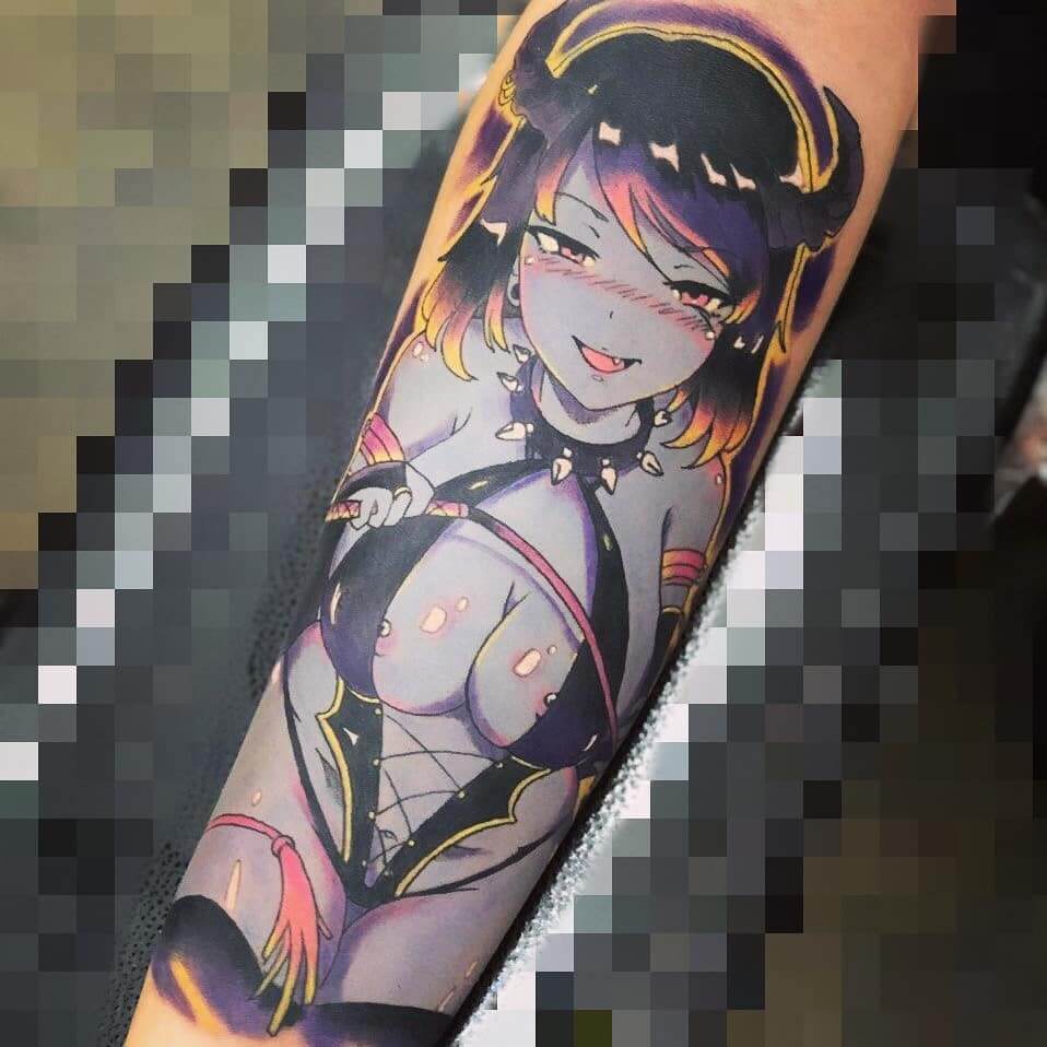 The Anime-Inspired Succubus Tattoo