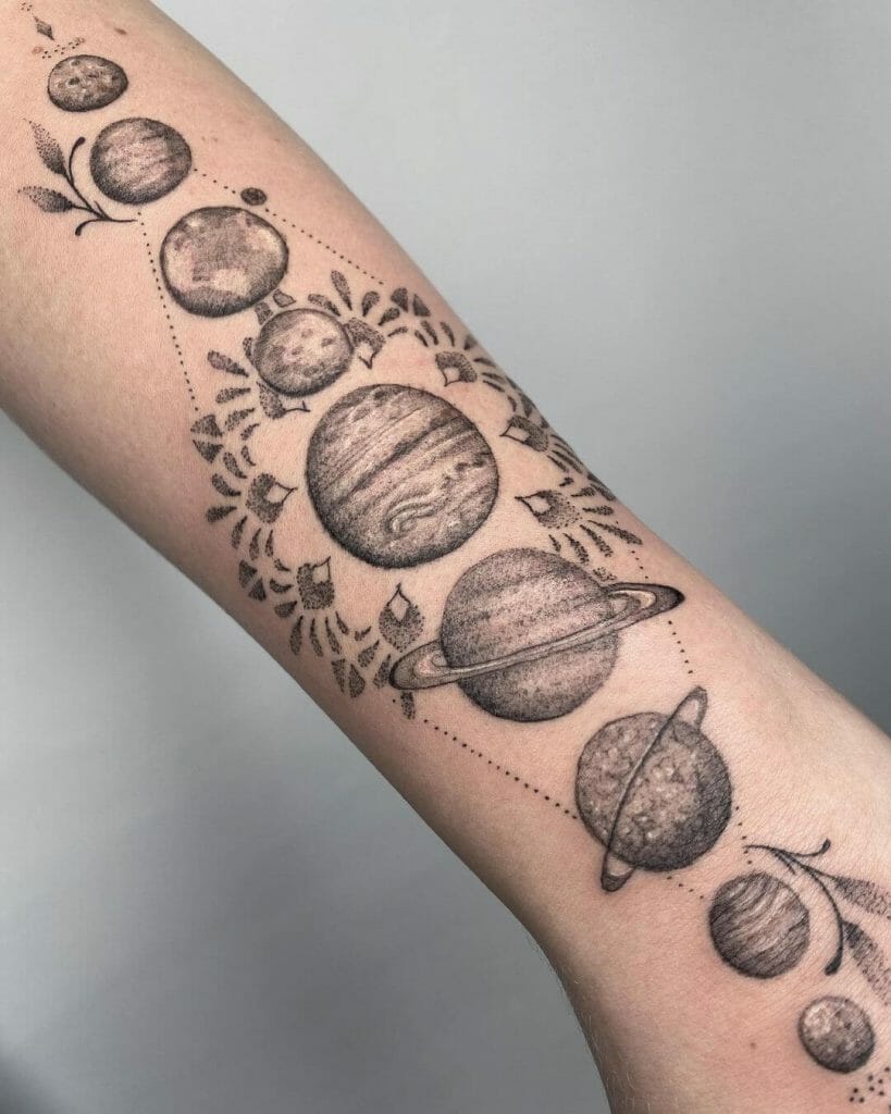 The Authentic Mandala Planet Tattoo