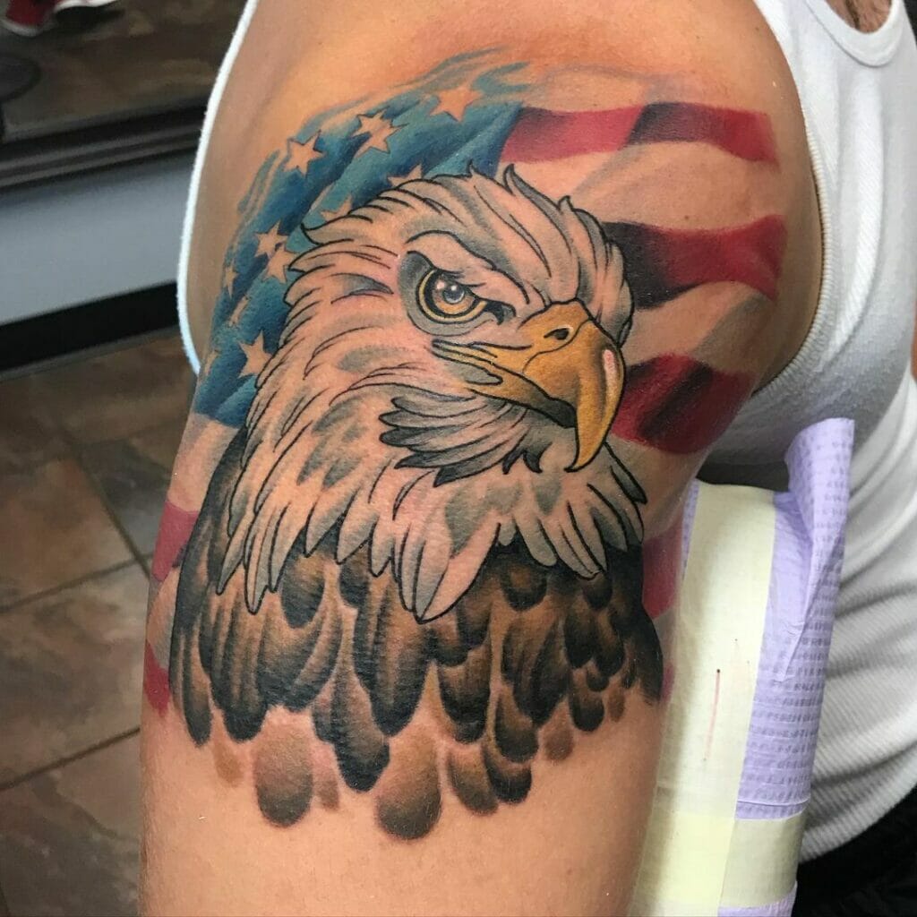 The Bald Patriotic Eagle Tattoo