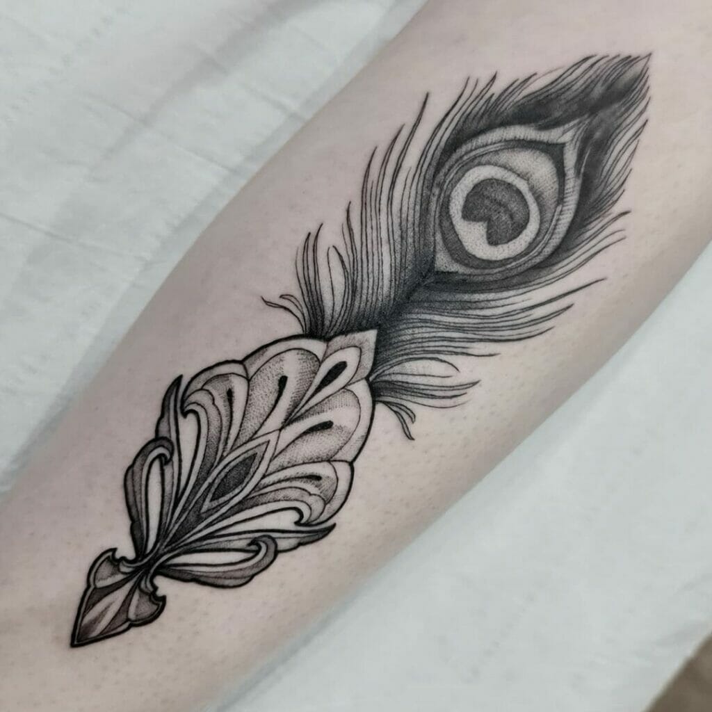 The Black Peacock Feather Tattoo