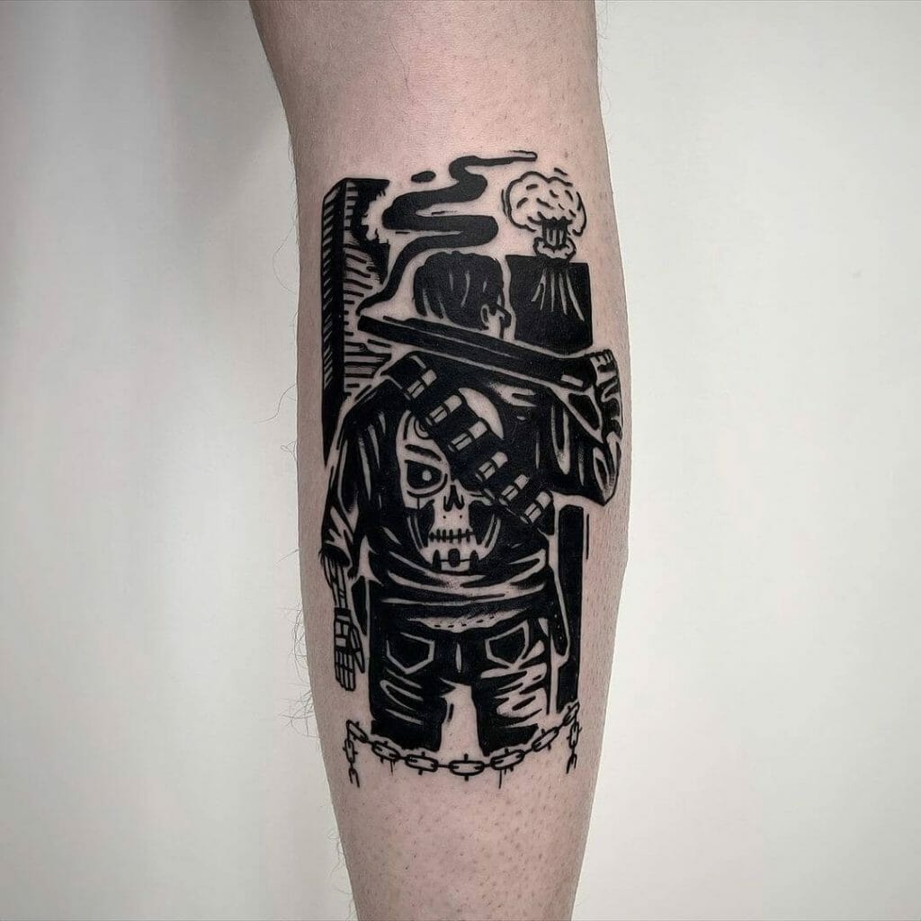 The Blackwork Terminator Tattoo