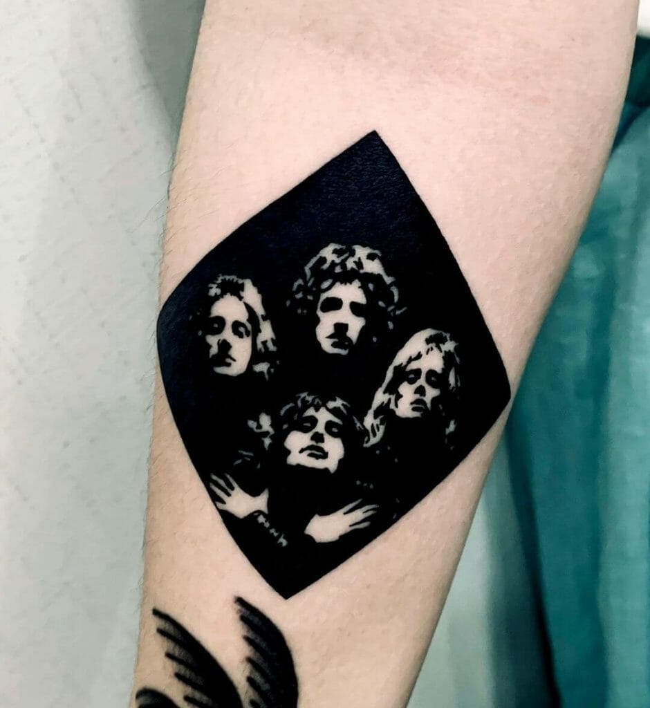 The Bohemian Rhapsody Silhouette Tattoo