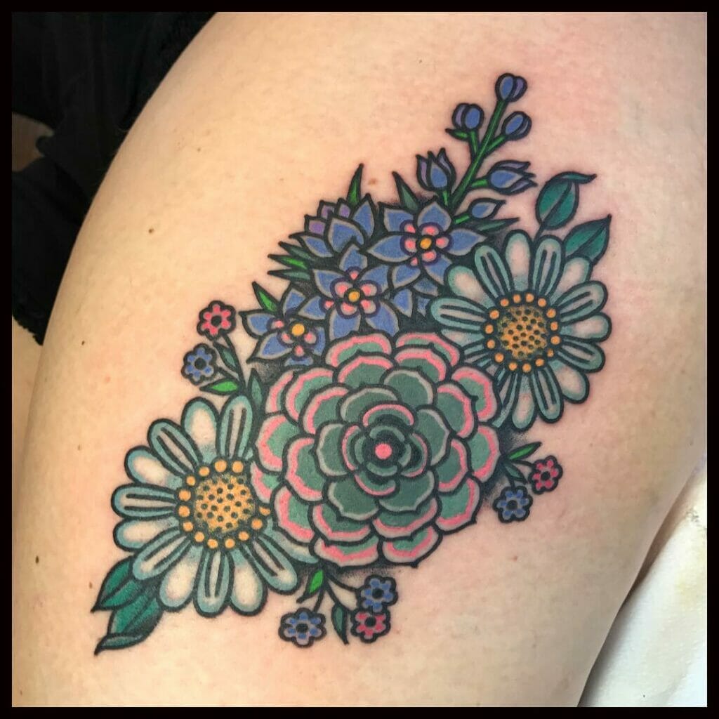 The Bright And Bold Larkspur Tattoos