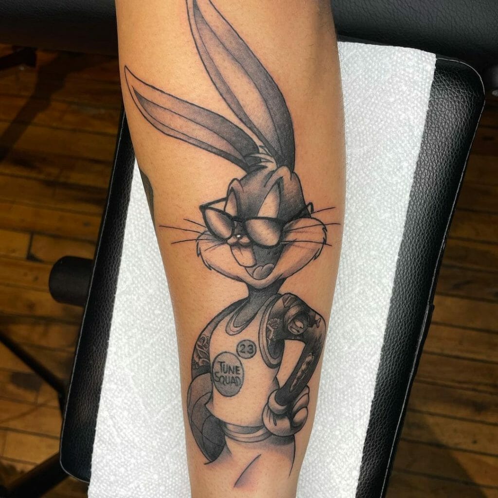 The Bugs Bunny x Looney Tunes Character Tattoo