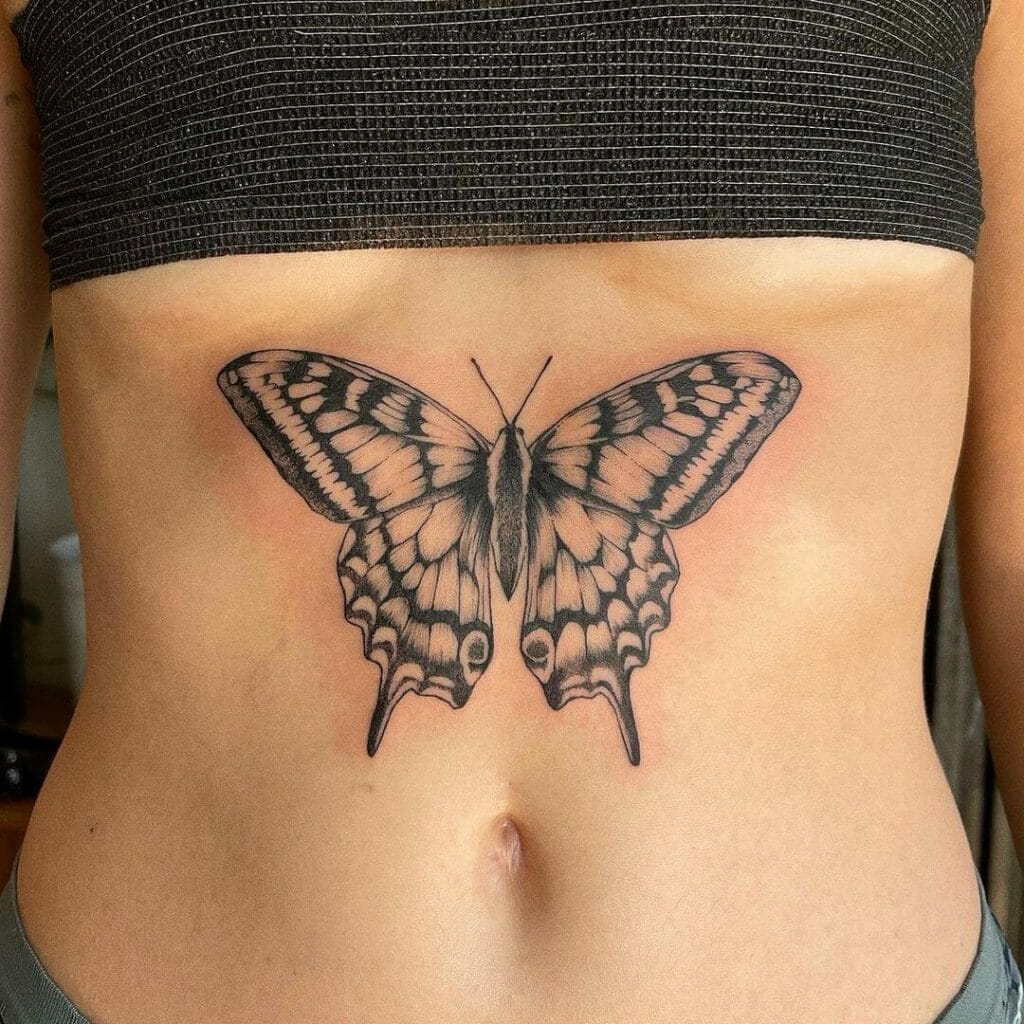 The Butterfly Stomach Tattoo