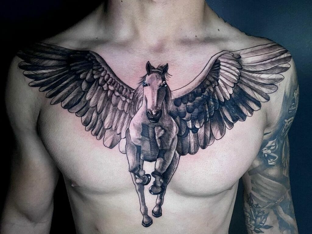 The Charging-At-You Pegasus Tattoo