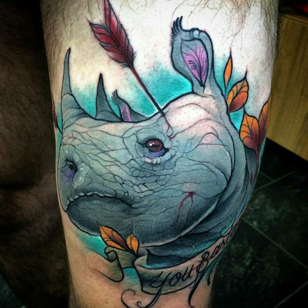 The Close-Up Rhino Tattoos