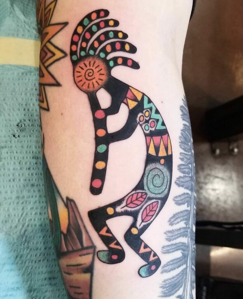 The Colorful Kokopelli Tattoo