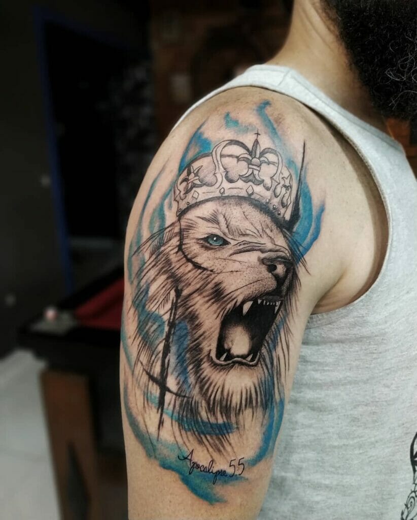 The Crowned King Tattoo