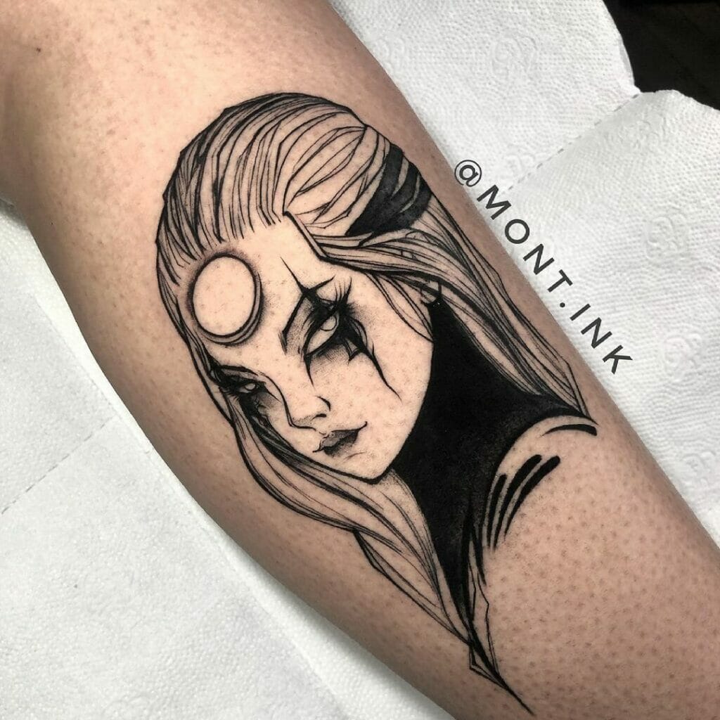 The Diana Tattoo With The Dark Look