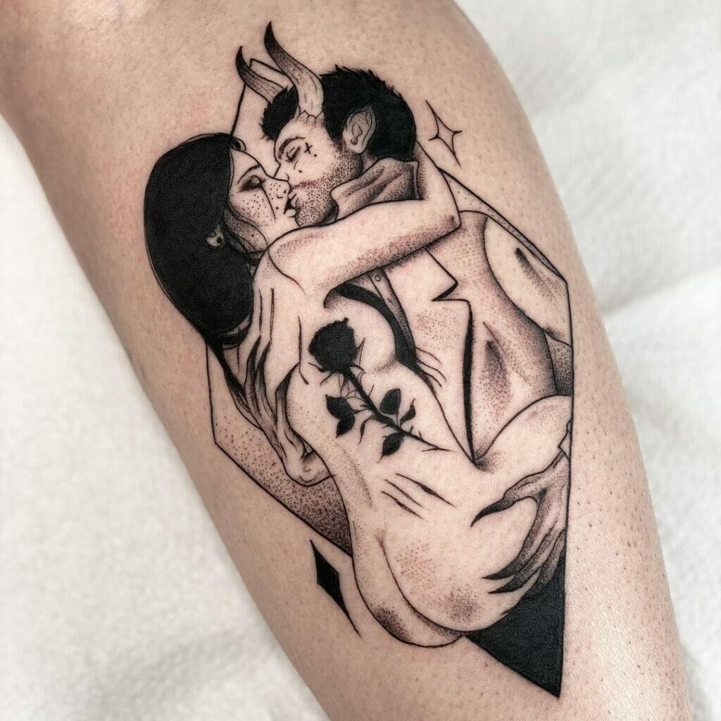 The Erotic Devil Kiss Tattoos