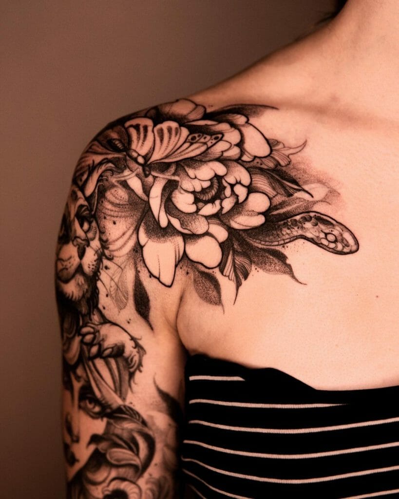 The Floral Snake Tattoo