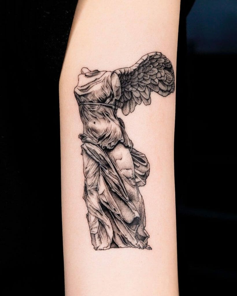 The Goddess of Victory Nike Statue Tattoos