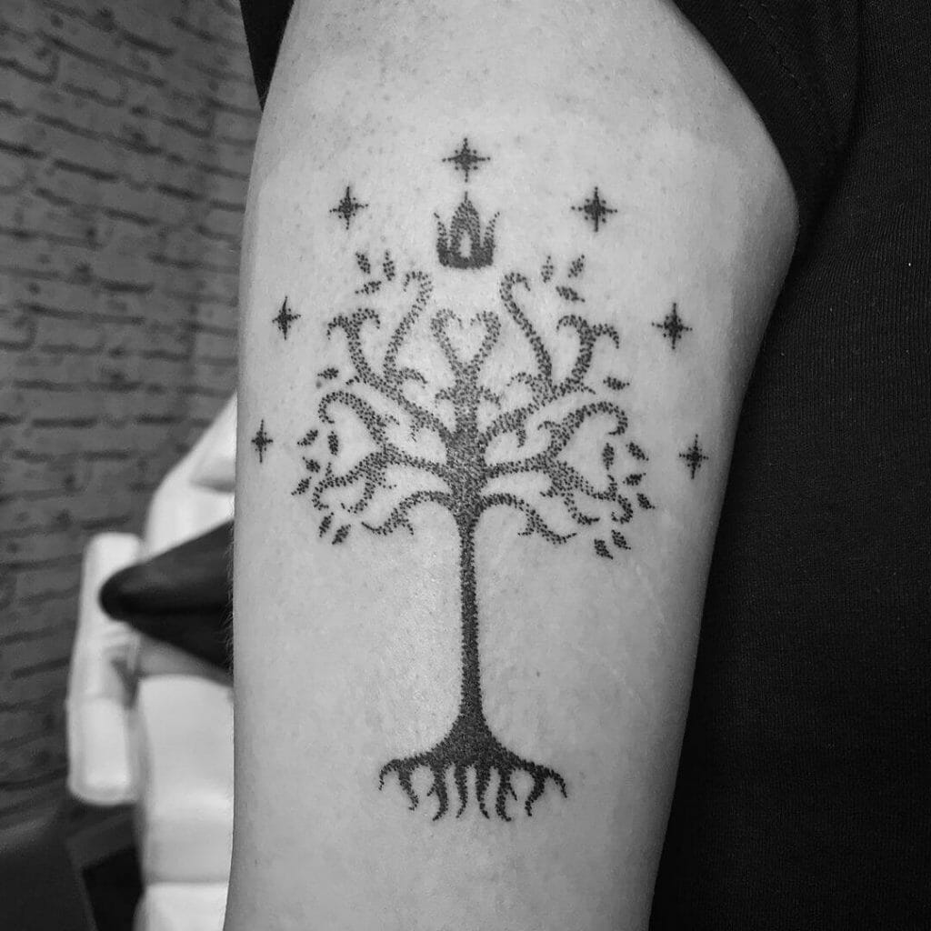 The Gondor Tree Tattoo Design