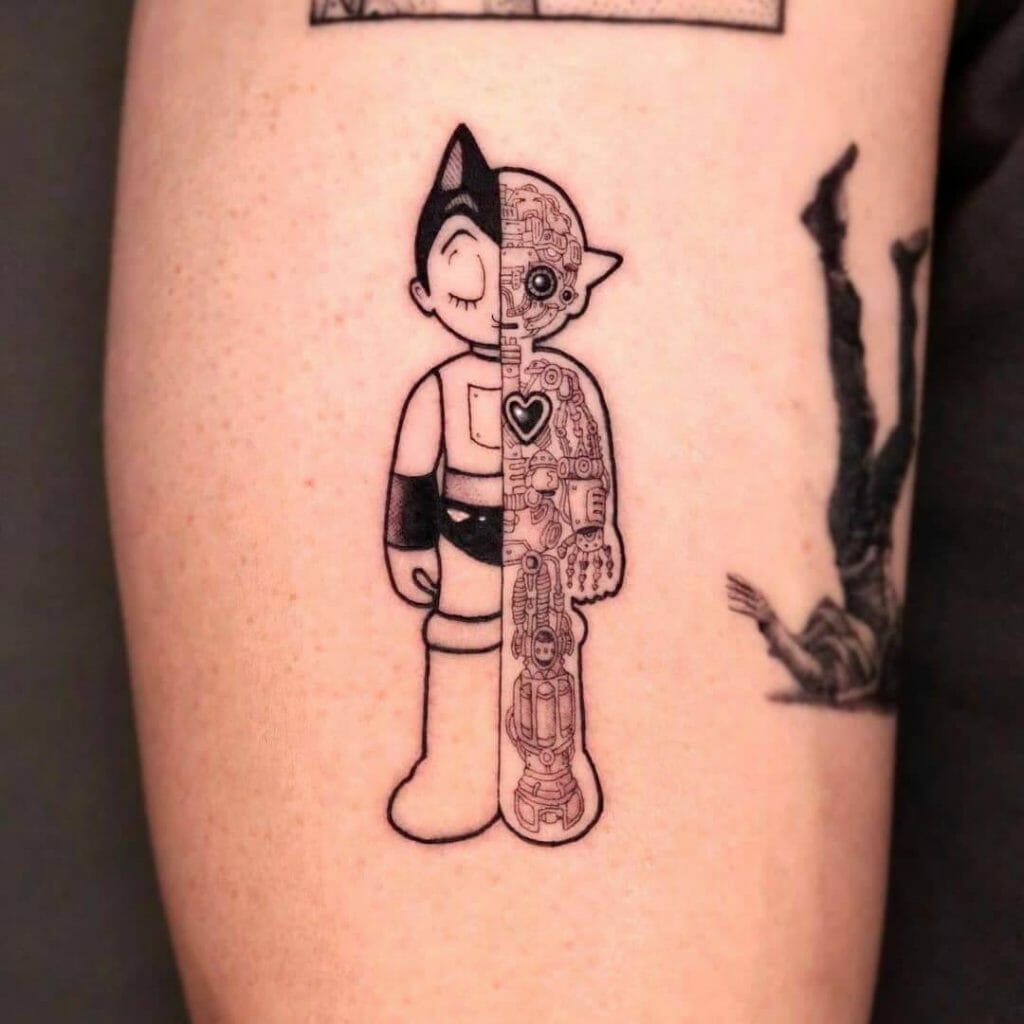 The Half-Human Half-Robot Astro Boy Tattoo