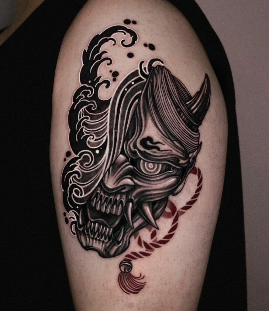 The Hannya Mask And The Wave