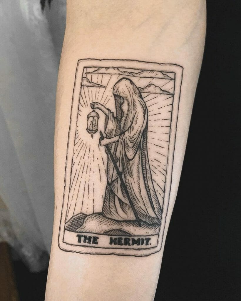 The Hermit Card Tattoo