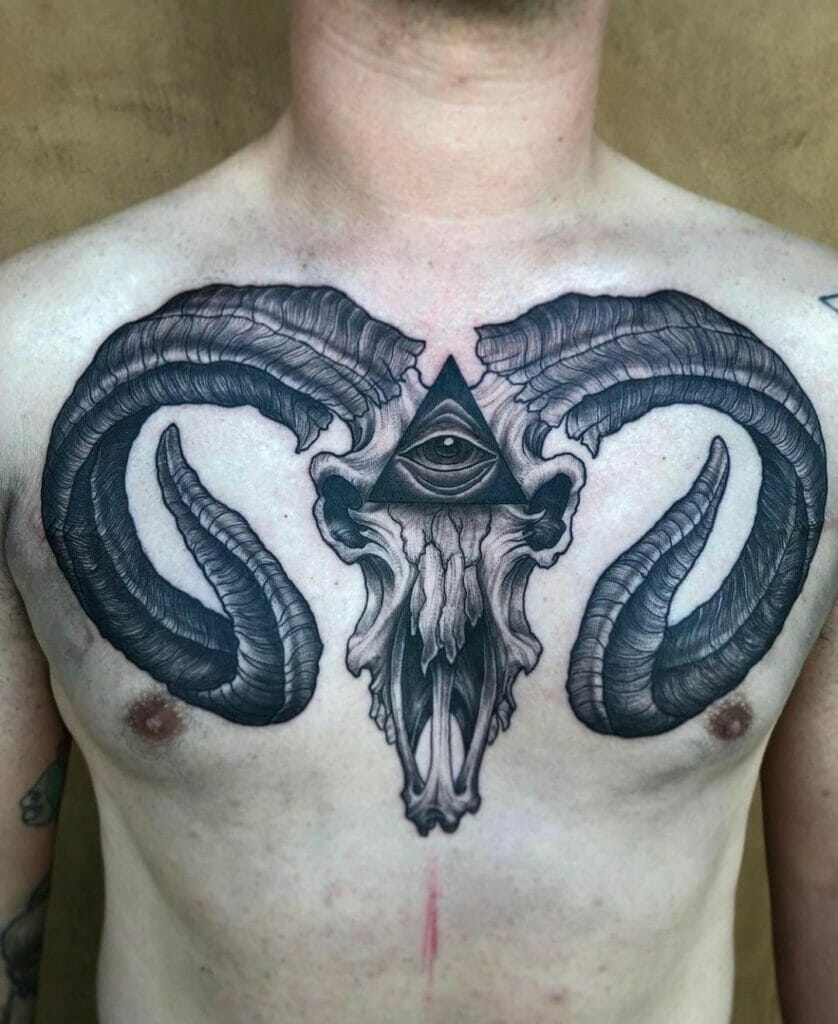 The Illuminati Ram Tattoo