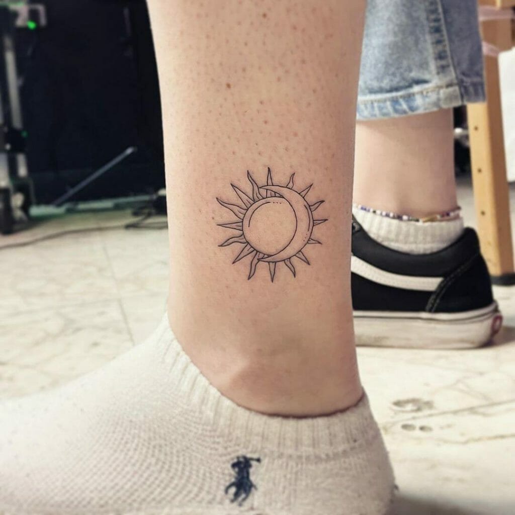 The Inklined Sun And Moon Tattoo