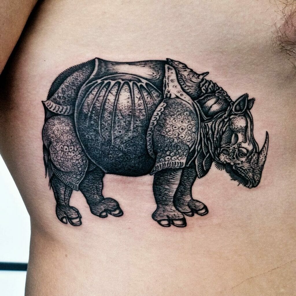 The Iron Rhino Tattoo For The Resilient Soul