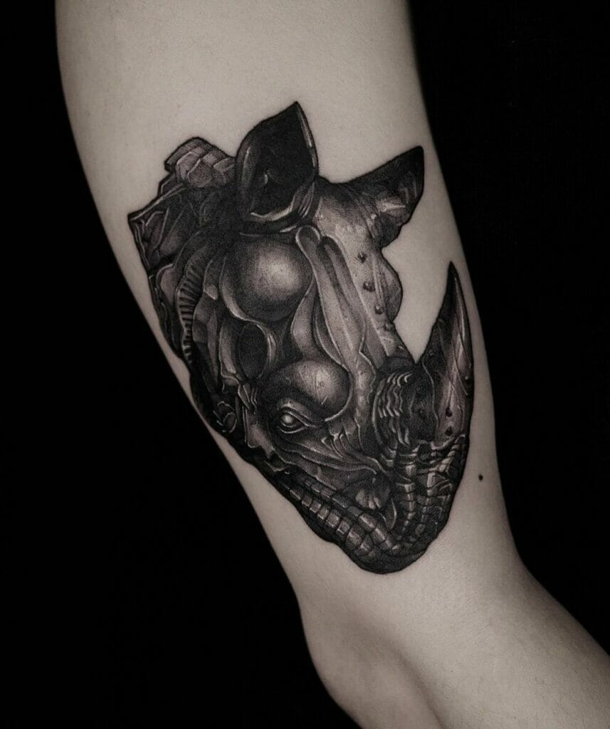 The Iron Rhino Tattoo For The Resilient Souls