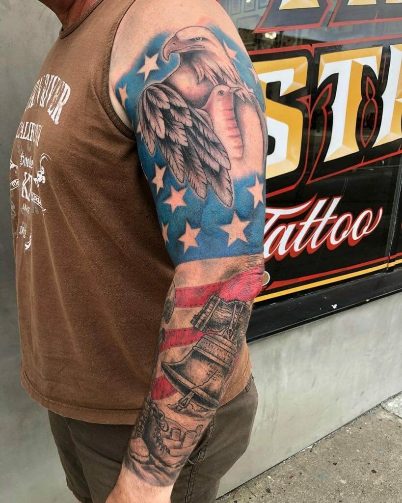 101 Best American Flag Sleeve Tattoo Ideas That Will Blow Your Mind! -  Outsons
