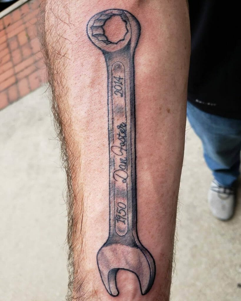 The Memorial Wrench Tattoo