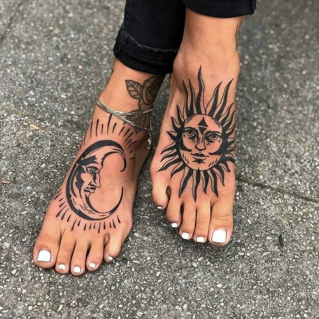 The Monochromatic Black Sun Tattoo