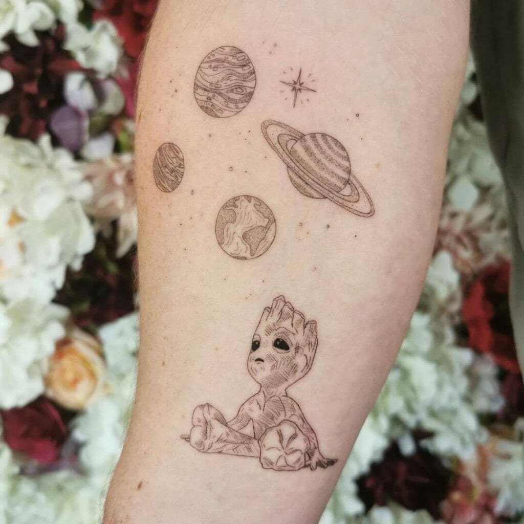 The Nerdy Guardians Of The Galaxy Tattoo