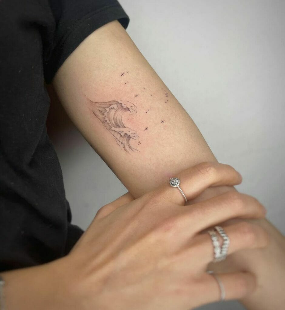 The Orion And The Wave Tattoo