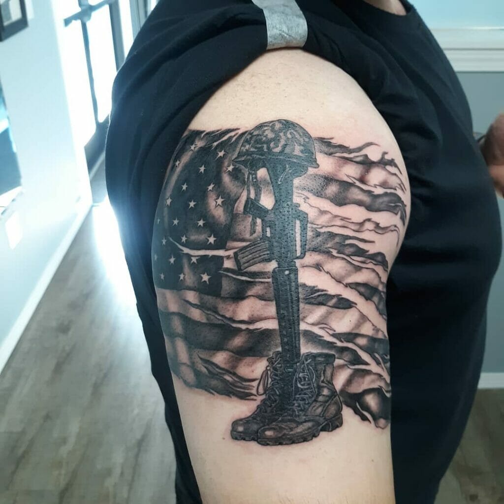 The Patriotic Tattoo For Fallen Soldiers