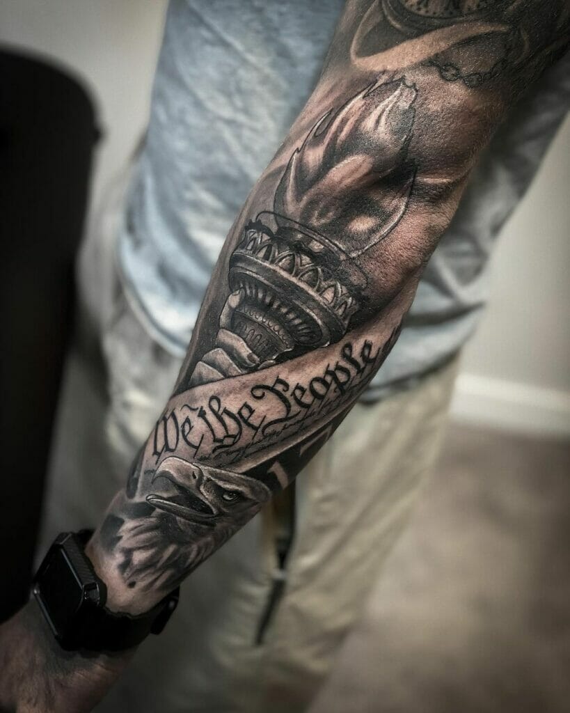 The Patriotic 'We The People' Tattoo