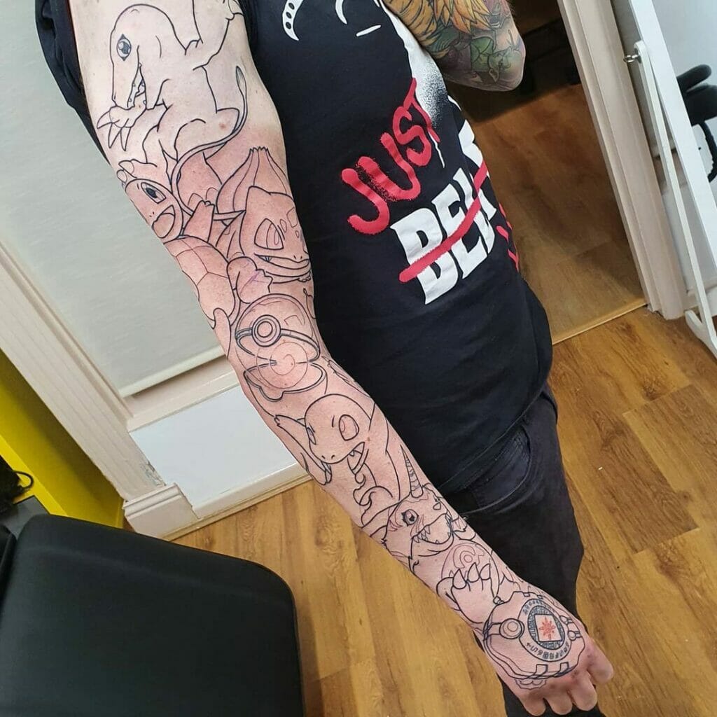 The Pokeball Sleeve Tattoo