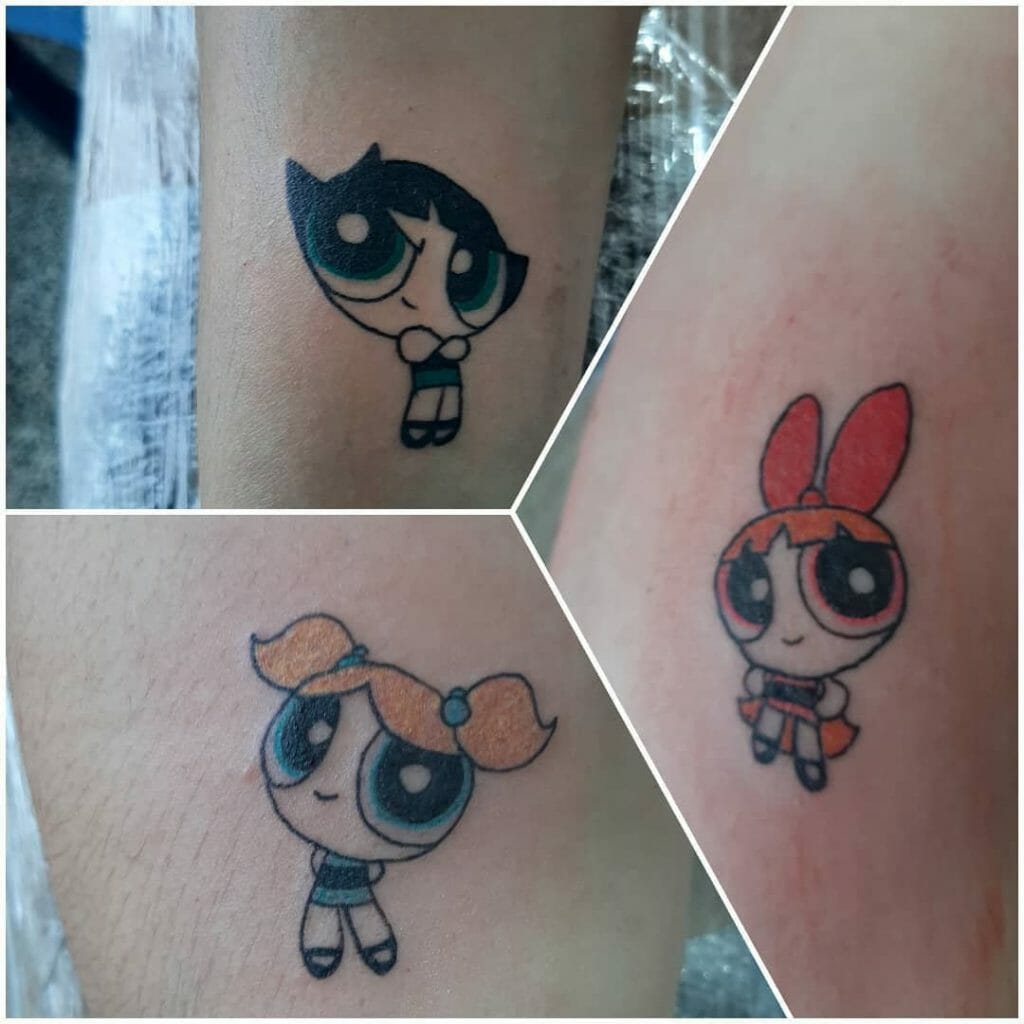 The Powerpuff Girls Best Friends Tattoo