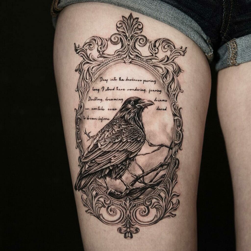 The Raven Of Literature Tattoo