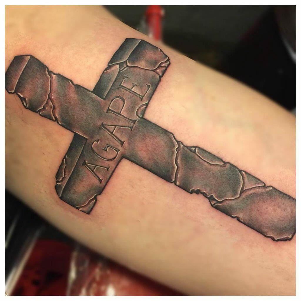 The Religious Cross Agape Tattoo