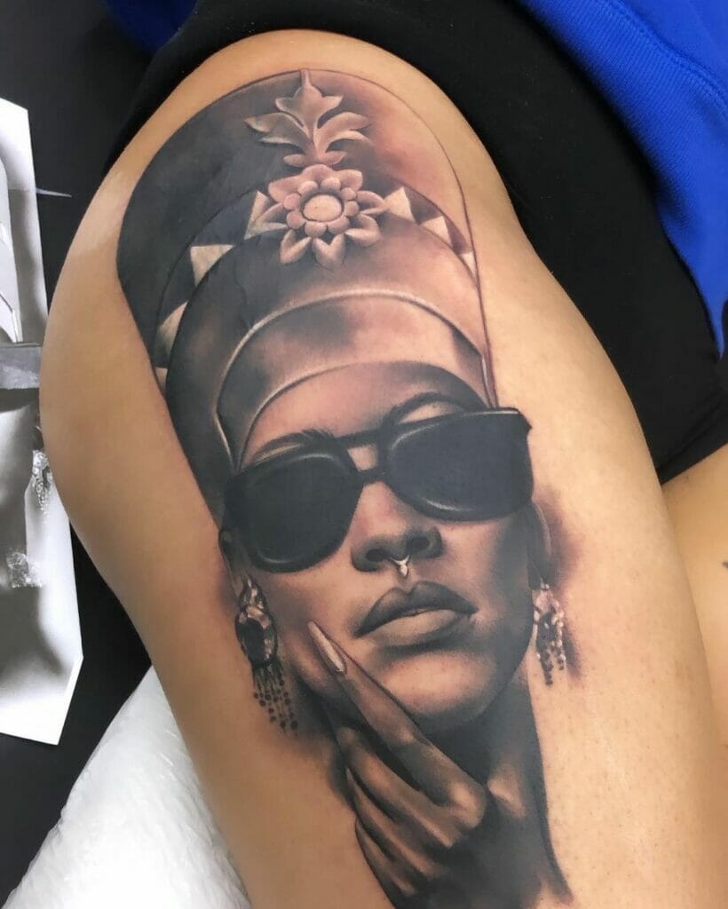 The Rihanna x Nefertiti Tattoo (Yes, You Read that Right!)